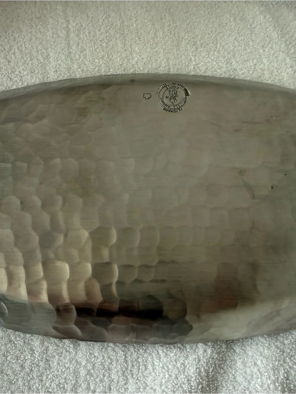 Wendell August Forge Embossed Floral Metal Serving Tray - Picture 5 of 7